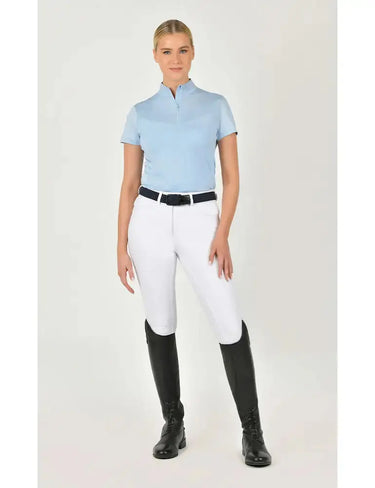 Buy the Dublin White Shelby Full Seat Breeches | Online for Equine