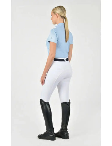 Buy the Dublin White Shelby Full Seat Breeches | Online for Equine