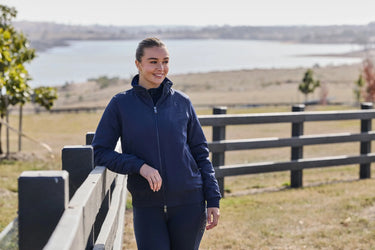 Dublin Zip Through Blouson Team Jacket Navy| Online For Equine