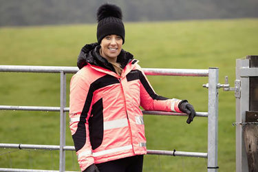 Buy Equisafety Winter Inverno Riding Jacket Pink | Online for Equine