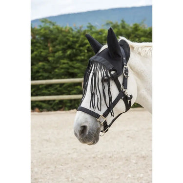Buy Economic Mesh Fly Mask with Fly Fringe - Size Full - Colour Black| Online for Equine