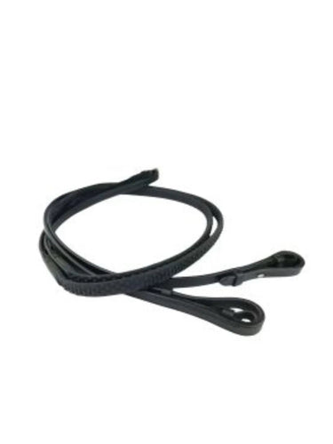 Buy Ecorider Black Ultra Comfort Inside Grip Rubber Reins| Online for Equine