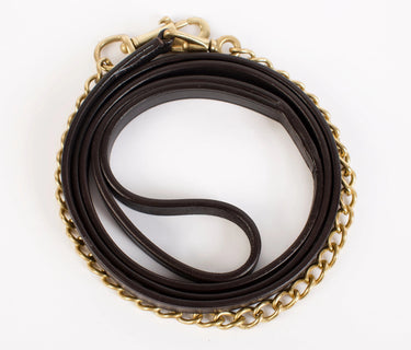 Buy Ecorider Brass Lead Rein -Brown-One Size| Online for Equine