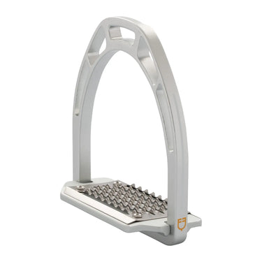 Equestro Aluminium Stirrups Inclined Tread- Silver