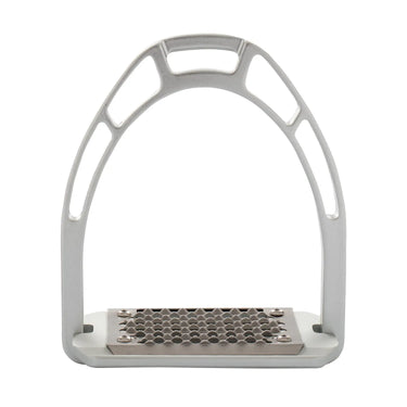 Equestro Aluminium Stirrups Inclined Tread- Silver