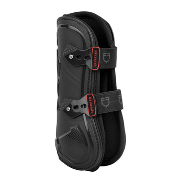 Equestro Polyurethane Tendon Boots With Neoprene Padding- Black
