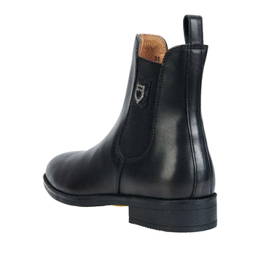Equestro Unisex Ankle Boots With Side Elastics- Black