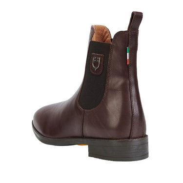 Equestro Unisex Ankle Boots With Side Elastics- Brown