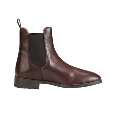 Equestro Unisex Ankle Boots With Side Elastics- Brown