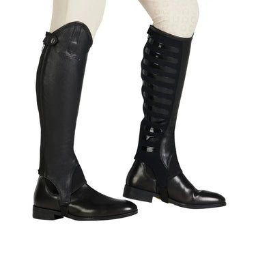 Equestro Unisex Gaiters With Silicone Inserts- Black| Online For Equine
