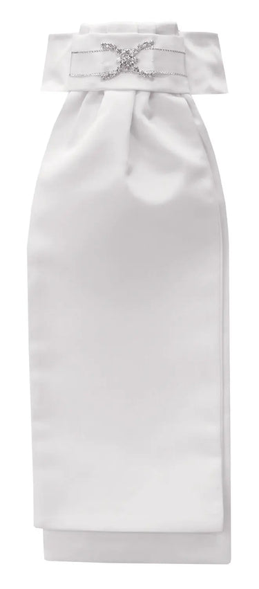 Buy Equetech Amelia Deluxe Ready-Tied Stock - Colour White| Online for Equine