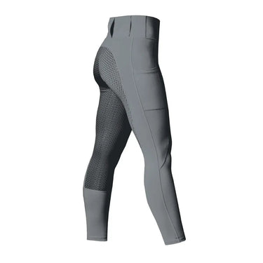 Buy Equetech Aqua Shield Charcoal Ladies Winter Riding Tights - UK 20| Online for Equine