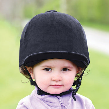 Equetech Black Children's Childs Premium Velvet Show Hat Silk| Online For Equine