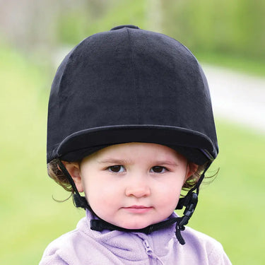 Equetech Black Children's Childs Premium Velvet Show Hat Silk| Online For Equine