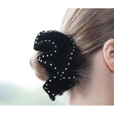 Buy Equetech Black Crystal Velvet Scrunchie| Online for Equine