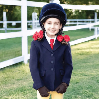 Equetech Blue Children's Junior Windsor Show Pony Riding Jacket