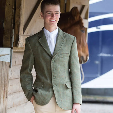 Buy Equetech Boys Claydon Junior Tweed Riding Jacket| Online for Equine