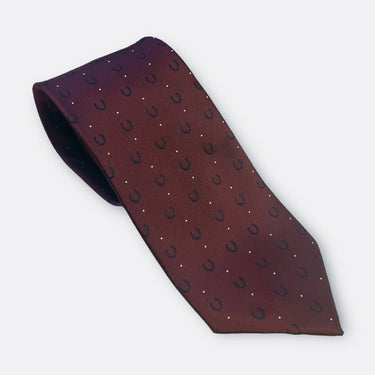 Equetech Burgundy  Children's Junior Horseshoes Show Tie| Online For Equine