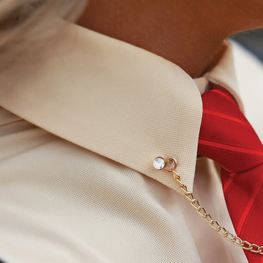 Equetech Crystal Showing Collar Pin & Chain| Online For Equine