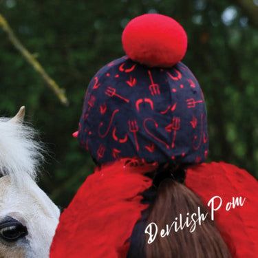 Buy the Equetech Devilish Pom Hat Silk | Online for Equine