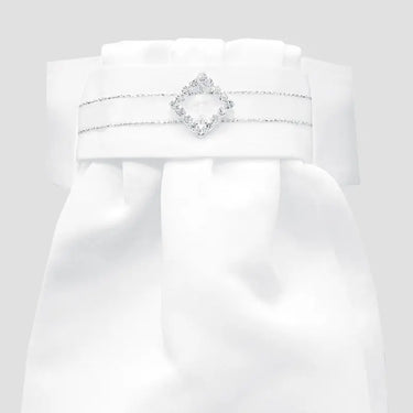Buy Equetech Diamante Diamond Ready-Tied Stock-White-Diamante Diamond| Online for Equine