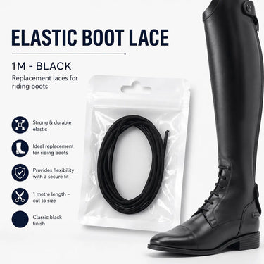 Equetech Elastic Replacement Boot Lace - 1m| Online For Equine