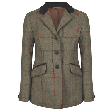 Equetech Green Children's Junior Launton Deluxe Tweed Riding Jacket| Online For Equine