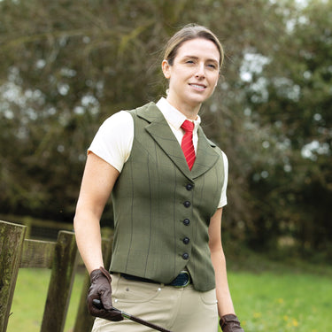 Equetech Green Ladies Bellingham Deluxe Show Waistcoat| Online For Equine