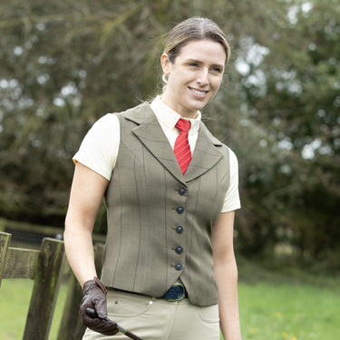 Equetech Green Ladies Bellingham Deluxe Show Waistcoat| Online For Equine
