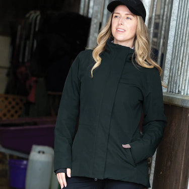 Equetech Green Ladies Imperial Deluxe Stretch Waterproof Hybrid Jacket| Online For Equine