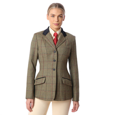 Equetech Green Ladies Launton Deluxe Tweed Riding Jacket| Online For Equine