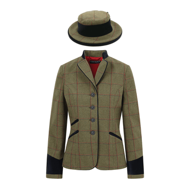 Equetech Green Ladies Launton Tweed Leaders Jacket & Hat| Online For Equine