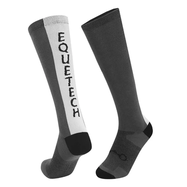 Equetech Grey Unisex StridePro Bamboo Riding Socks