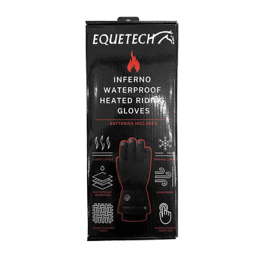 Equetech Inferno Waterproof Heated Riding Gloves (inc. 2 x batteries)| Online For Equine