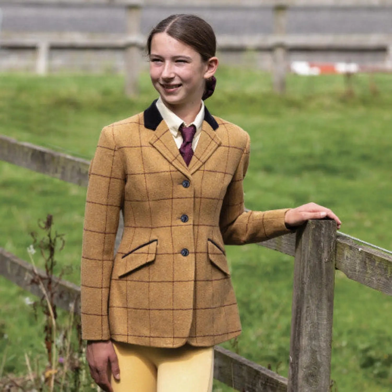 Buy the Equetech Junior Wheatley Deluxe Tweed Riding Jacket | Online ...