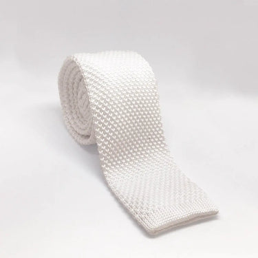 Buy Equetech Knitted Waffle Show Tie-White-1 (Adults)| Online for Equine