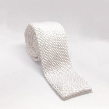 Buy Equetech Knitted Waffle Show Tie-White-1 (Adults)| Online for Equine