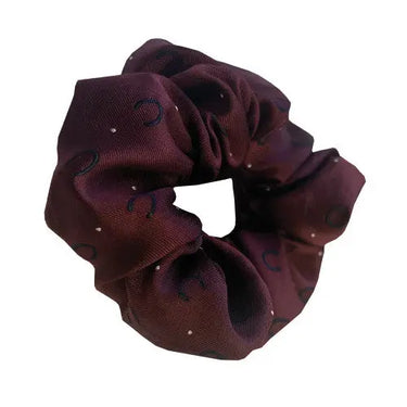 Buy the Equetech Maroon Horseshoes Hair Scrunchie | Online for Equine