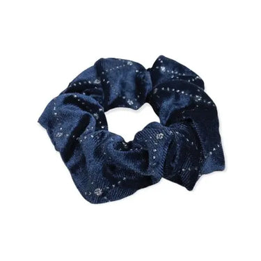 Buy Equetech Navy Solitaire Velvet Scrunchie| Online for Equine