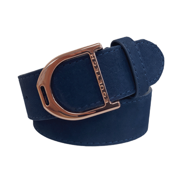 Buy Equetech Navy Suede Stirrup Leather Belt| Online for Equine