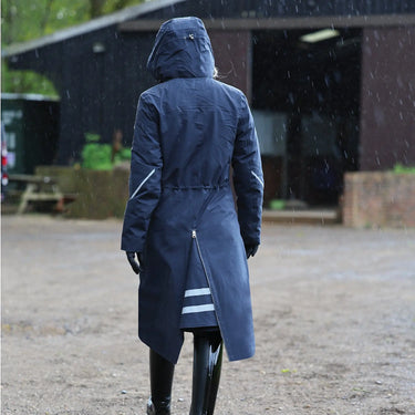 Equetech Navy Utopia Ladies Luxe Recycled Waterproof Riding Coat| Online For Equine