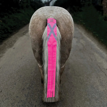 Buy the Equetech Pink Hi-Vis Vision Tail Tassels | Online for Equine