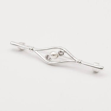 Equetech Silver Ladies Deluxe Nouveau Stock Pin