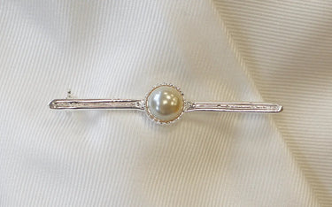 Buy Equetech Silver Pearl Stock Pin| Online for Equine