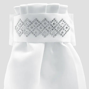 Buy Equetech Solitaire Deluxe Ready Tied Stock - Colour White| Online for Equine