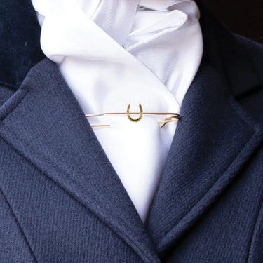 Buy Equetech Traditional Gold Horseshoe Stock Pin| Online for Equine