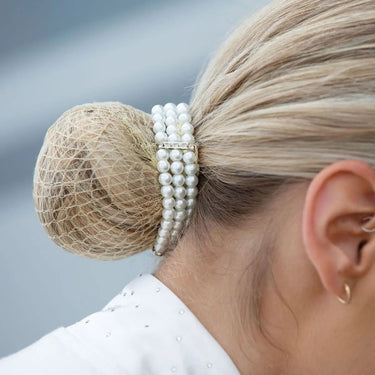 Buy Equetech Triple Pearl Bun Ring Scrunchie-Pearl| Online for Equine