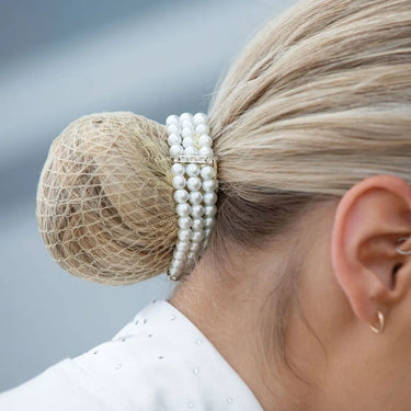 Buy Equetech Triple Pearl Bun Ring Scrunchie-Pearl| Online for Equine
