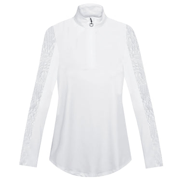 Equetech White Ladies Natalia L/S Lace Competition Shirt| Online For Equine