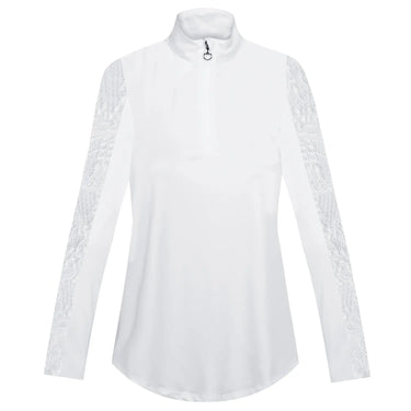 Equetech White Ladies Natalia L/S Lace Competition Shirt| Online For Equine
